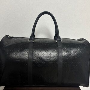 Louis Vuitton Black Monogram Duffel Bag